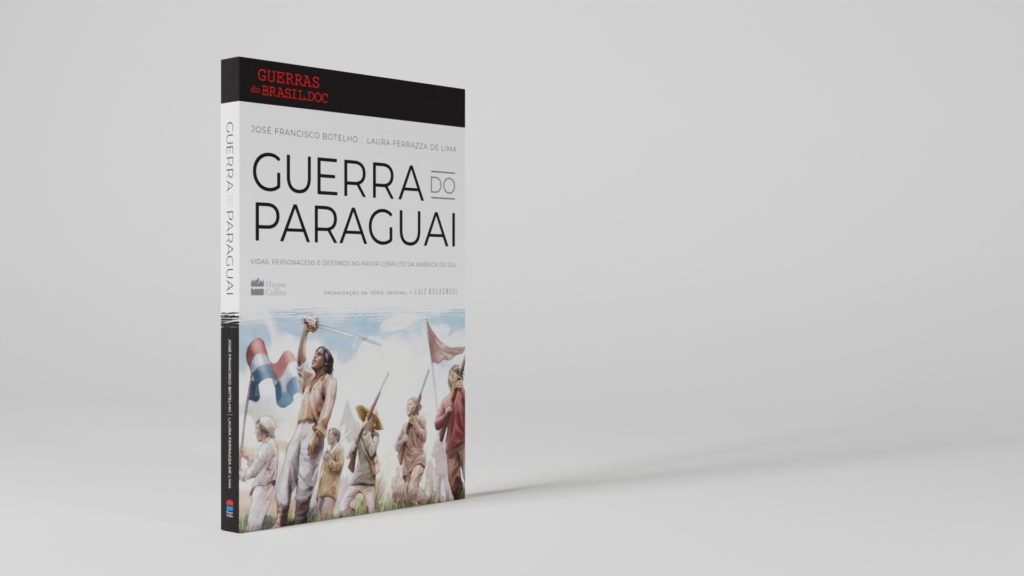 Capa do livro "Guerra do Paraguai" da série Guerras do Brasil.doc