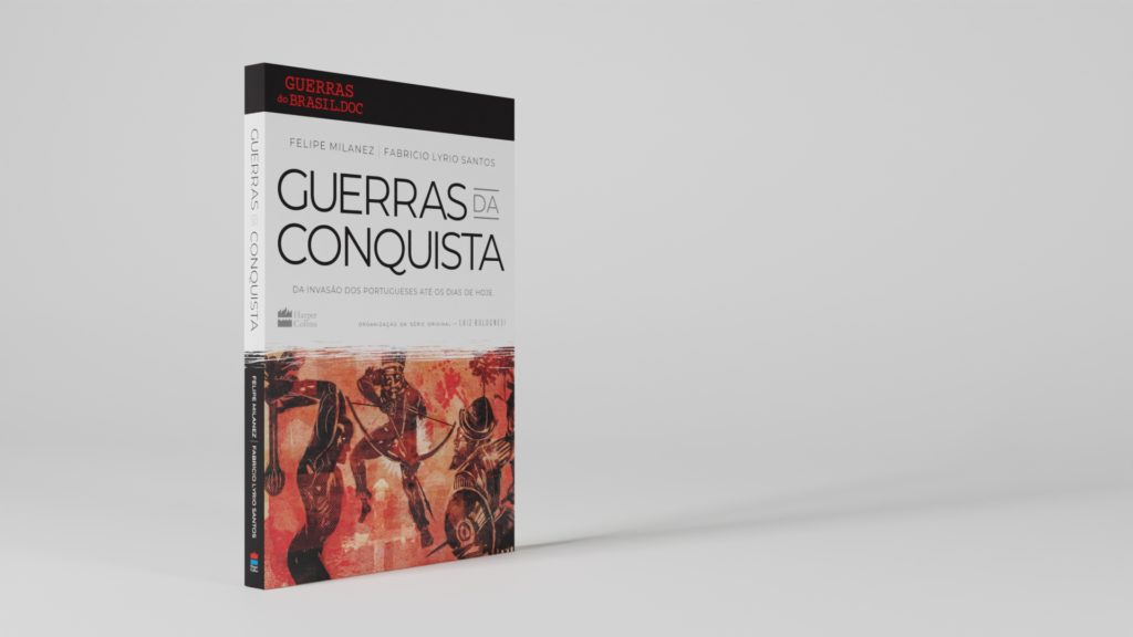 Mockup 3D da capa do livro "Guerras da Conquista"